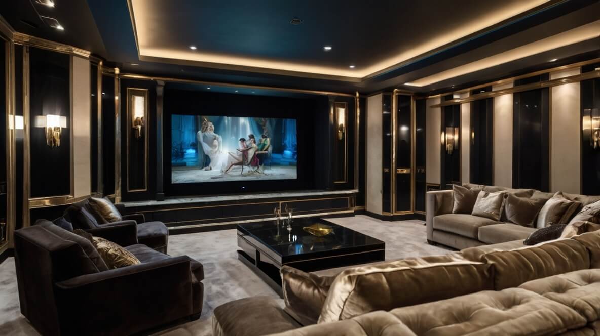 Basement Home Theater Design Utah