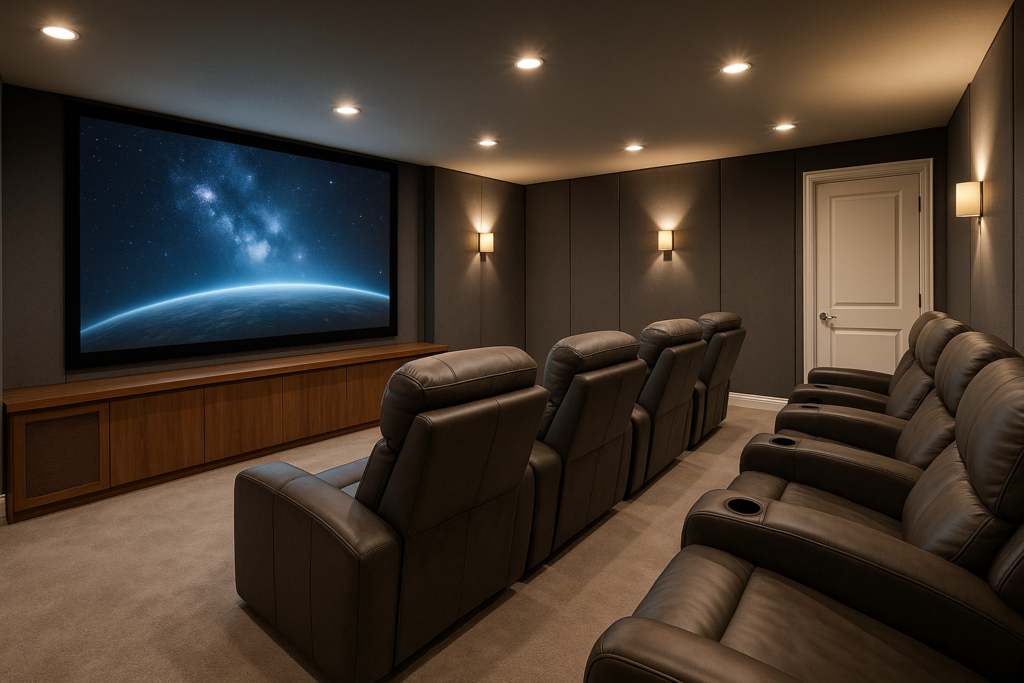 Read more about the article How to Design a Custom Basement Home Theater