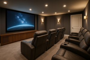 Read more about the article How to Design a Custom Basement Home Theater